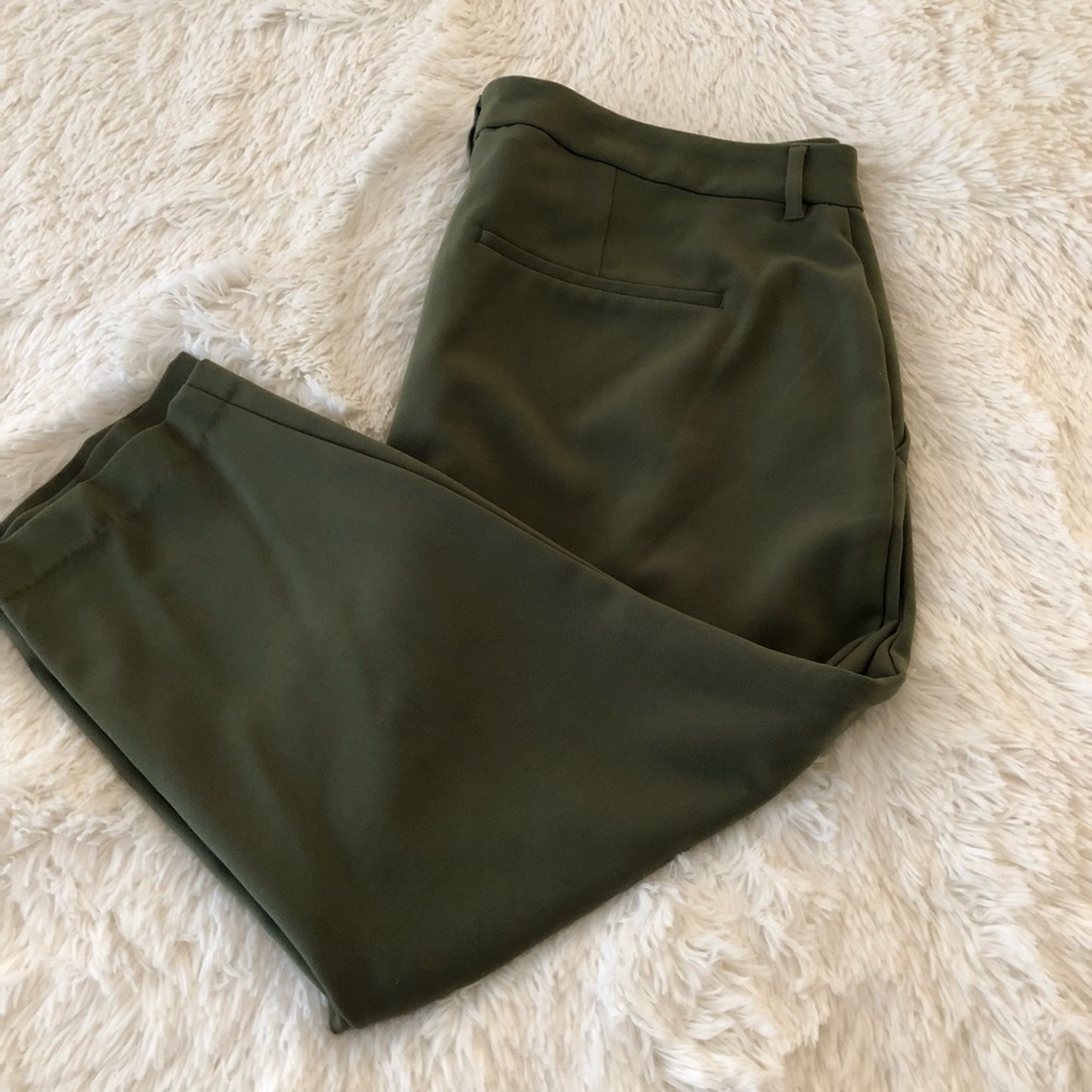 Old Navy Olive Green Harper Mid-Rise Pants